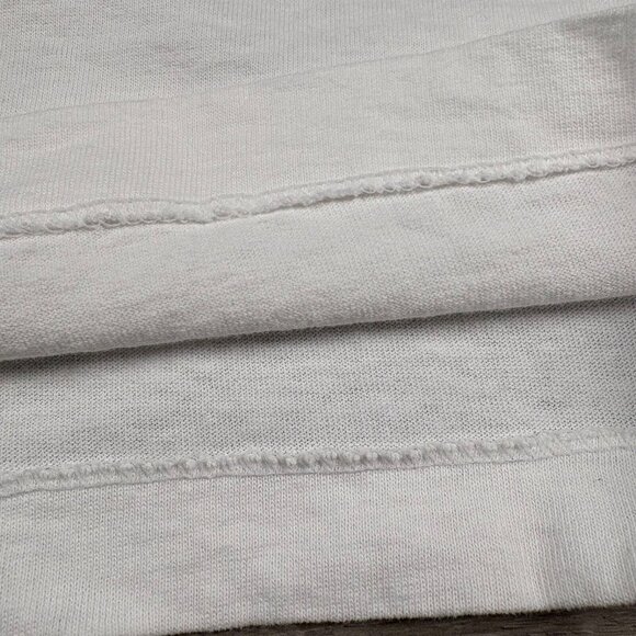 American Flag ‘God Bless Our Troops’ Patriotic White T-Shirt Large Single Stitch - Picture 6 of 16